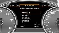 Menù Radio